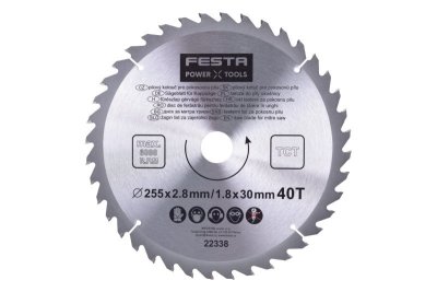 Kotouč pilový FESTA SK 255/2,8/30mm 40T