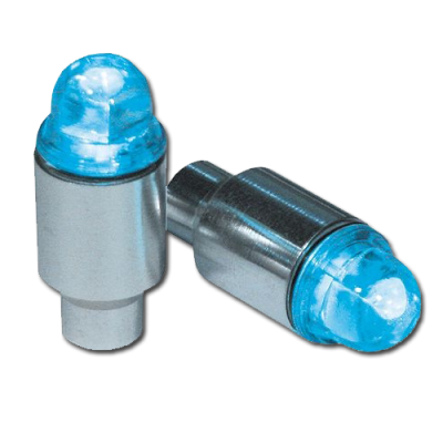 LED ventilek Svítící ( čepička ) modrý na auta, motorky a kola