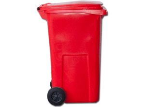 Popelnice Contenur 120 l červená