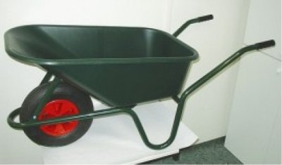 NG 48676 Kolečko LIMEX zahradnické nosnost 100kg zelené 100l 600x1700x550