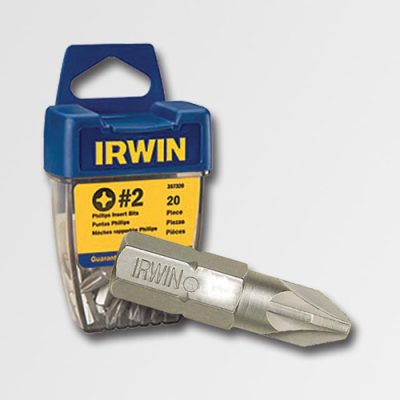 Bit křížový Pozidriv IRWIN 1/4" x 25mm PZ2 titan