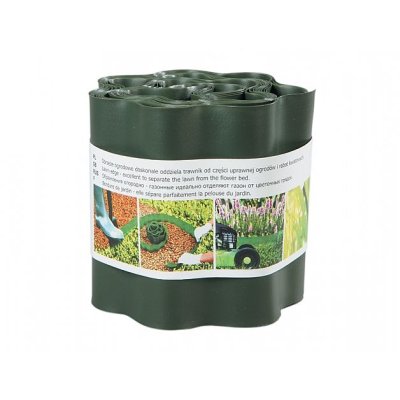 NG 49024 Obruba plastová zvlněná tmavě zelená 9x0,15m 140x140x150