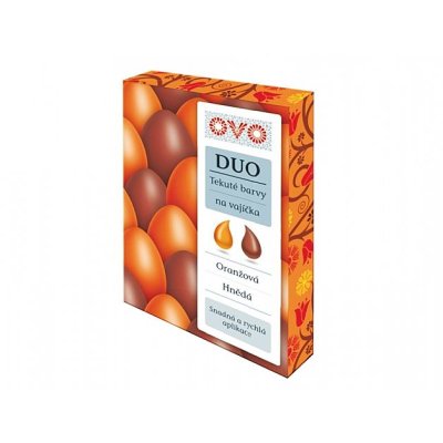 NG 50511 Barva na vajíčka OVO DUO oranžovo-hnědá 2x20ml 16x85x122