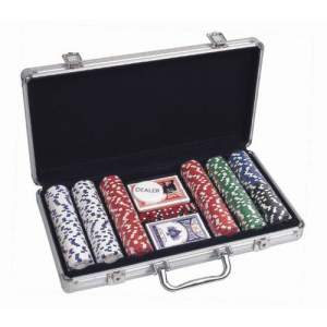 Poker set 300 v profi kufru + dealer button