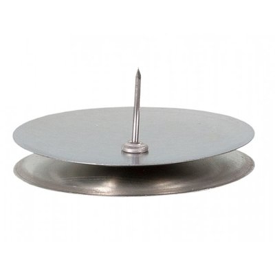 NG 49690 Svícen stolní hladký stříbrný d5/4cm 50x50x20