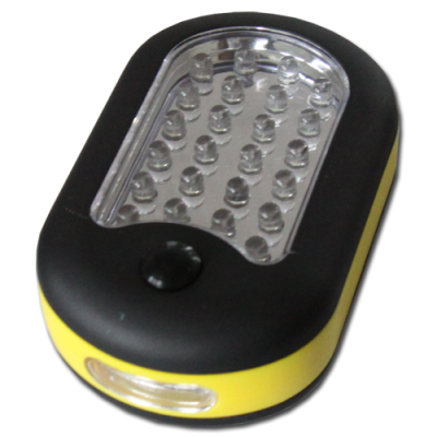 LED svítilna 24 + 3LED s háčkem a magnetem