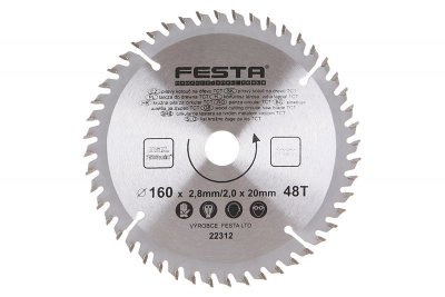 Kotouč pilový FESTA SK 160/2.8/20mm 48T