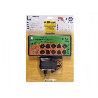 NG 49184 Odháněč kun, myší a potkanů MAX ultrazvukový s adaptérem 50x205x290