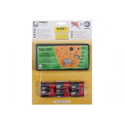 NG 49180 Odháněč kun, myší a potkanů ultrazvukový tichý s bateriemi 38x207x290