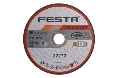 Kotouč řezný FESTA INDUSTRY na kov 150x1. 6x22. 2mm