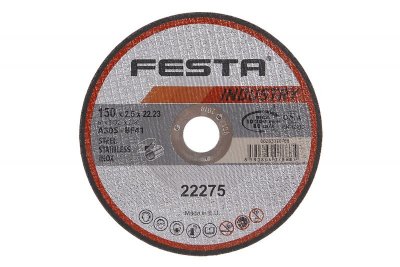 Kotouč řezný FESTA INDUSTRY na kov 150x2.5x22.2mm