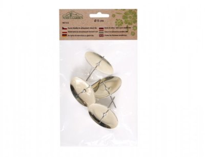 NG 48103 Bodec do adventních svícnů hladký zlatý d5cm 4ks 60x150x200