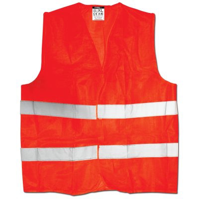 Výstražná reflexní vesta oranžová velikost XL 120g