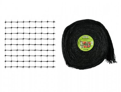 NG 49582 Síť ochranná proti ptákům černá 2,5x2,5cm 2x5m 60x200x210