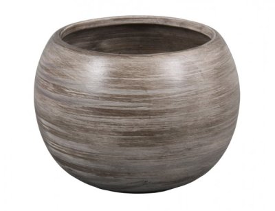NG 076333še Obal na květník MANES GREY keramický matný d13x13cm 180x180x125