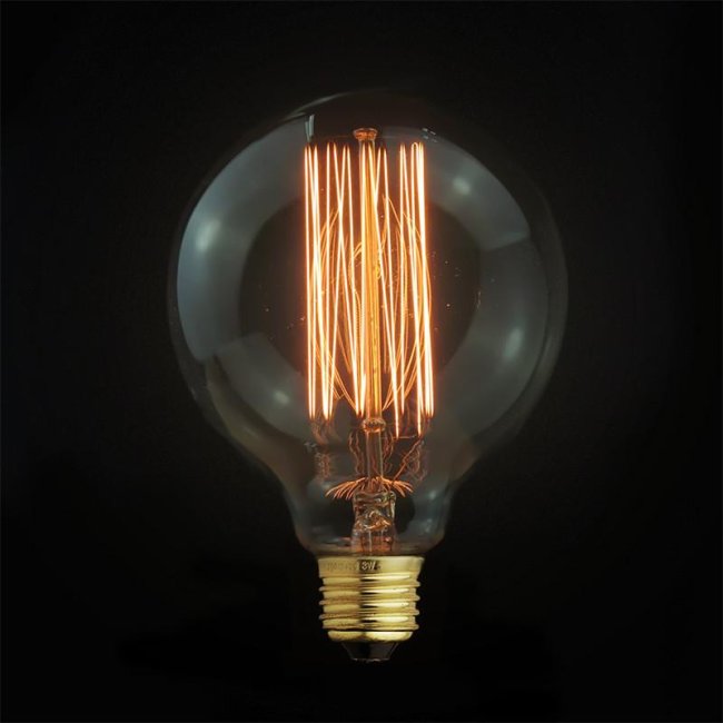 Max G125-29AK Žárovka Edison 40W retro 6 - závit E27/ 125mm x 170mm