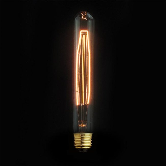 Max T30-185 10AK Žárovka Edison 40W retro 7 - závit E27/ 30mm x 185mm