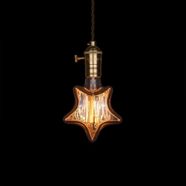 Max S125 Žiarovka Edison hviezda 40W retro 12 - závit E27/ 120mm x 155mm