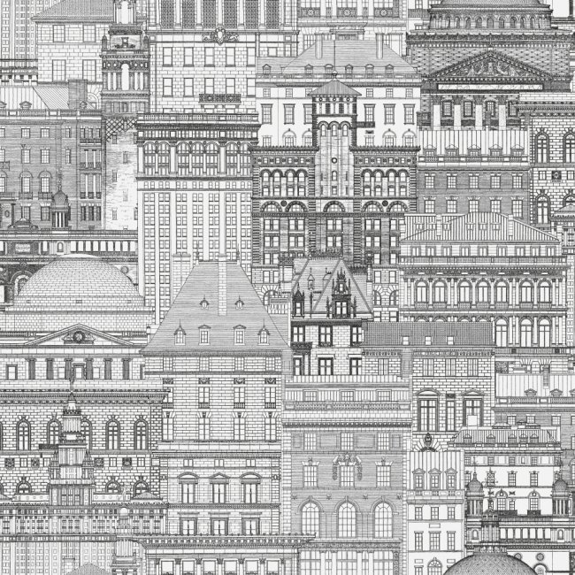 Max 73501 tapeta vliesová City sivo - biela - slonová kosť 0,53 x 9,5 m