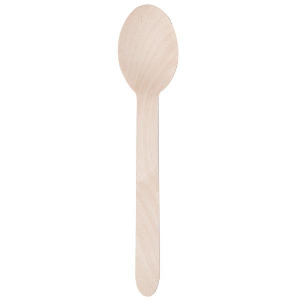 Maxpack W001 Lyžica drevená 16cm jednorazová - 100ks