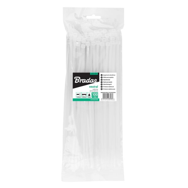 Bradas TS1036300N Stahovací pásky 3,6x300 mm neutral 100ks