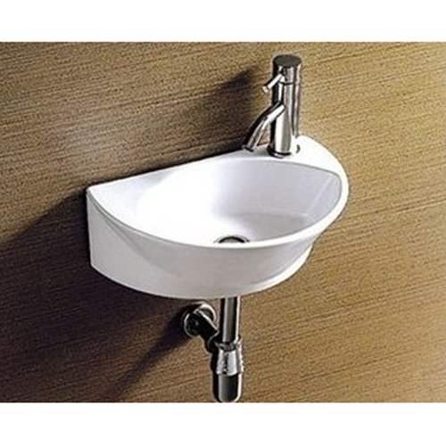 Maxwhite 1004 CORTE Umývadlo keramické oválne závesné s otvorom pre batériu 40,5x27,5x14cm
