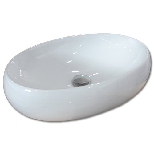 Maxwhite 8123 BELUNO Umyvadlo keramické oválné na desku 60x40,5x15,5cm
