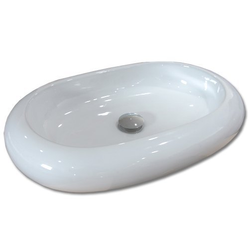 Maxwhite 8183 ROMA Umývadlo keramické oválne na dosku 61x 41x12, 5cm