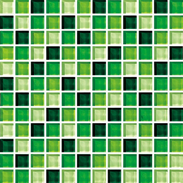 Maxwhite CH4031 Mozaika sklenená zelená 30x30cm sklo