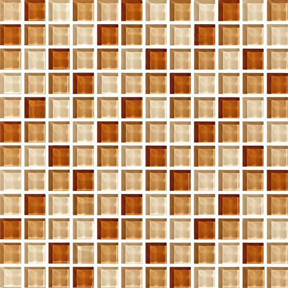 Maxwhite ASHS224 Mozaika sklenená hnedá mix 29,7x29,7cm sklo