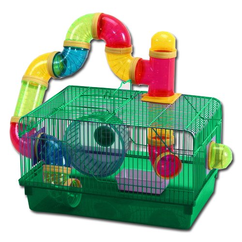 Max H418 Klec pro křečka - klec na hlodavce 380 x 260 x 230 mm