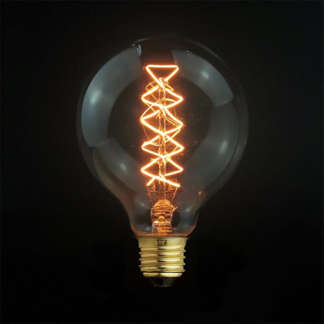 Max G125-28AK Žárovka Edison 40W retro 2 - závit E27/ 125mm x 170mm