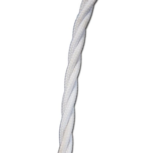 Kabel elektrický pletený bílý 3*0,75 mm